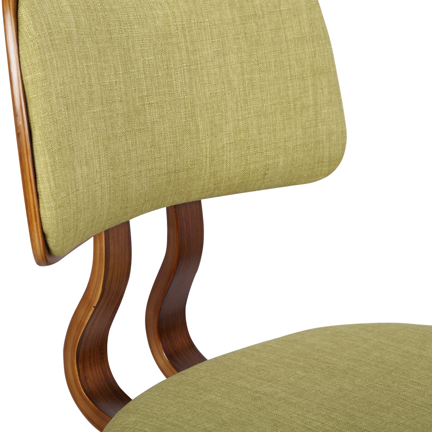 Jaguar Mid-Century Dining Chair in Walnut Wood and Fabric