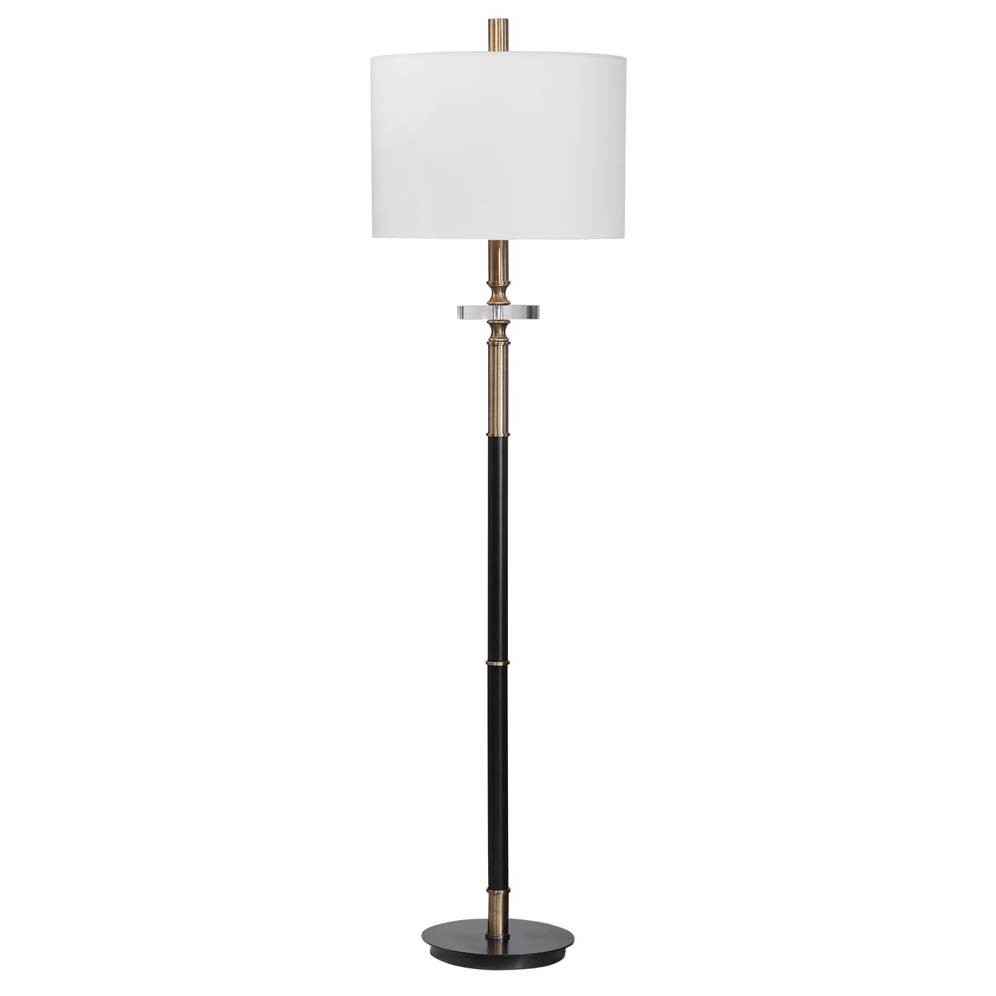 Uttermost Maud Aged Black Floor Lamp