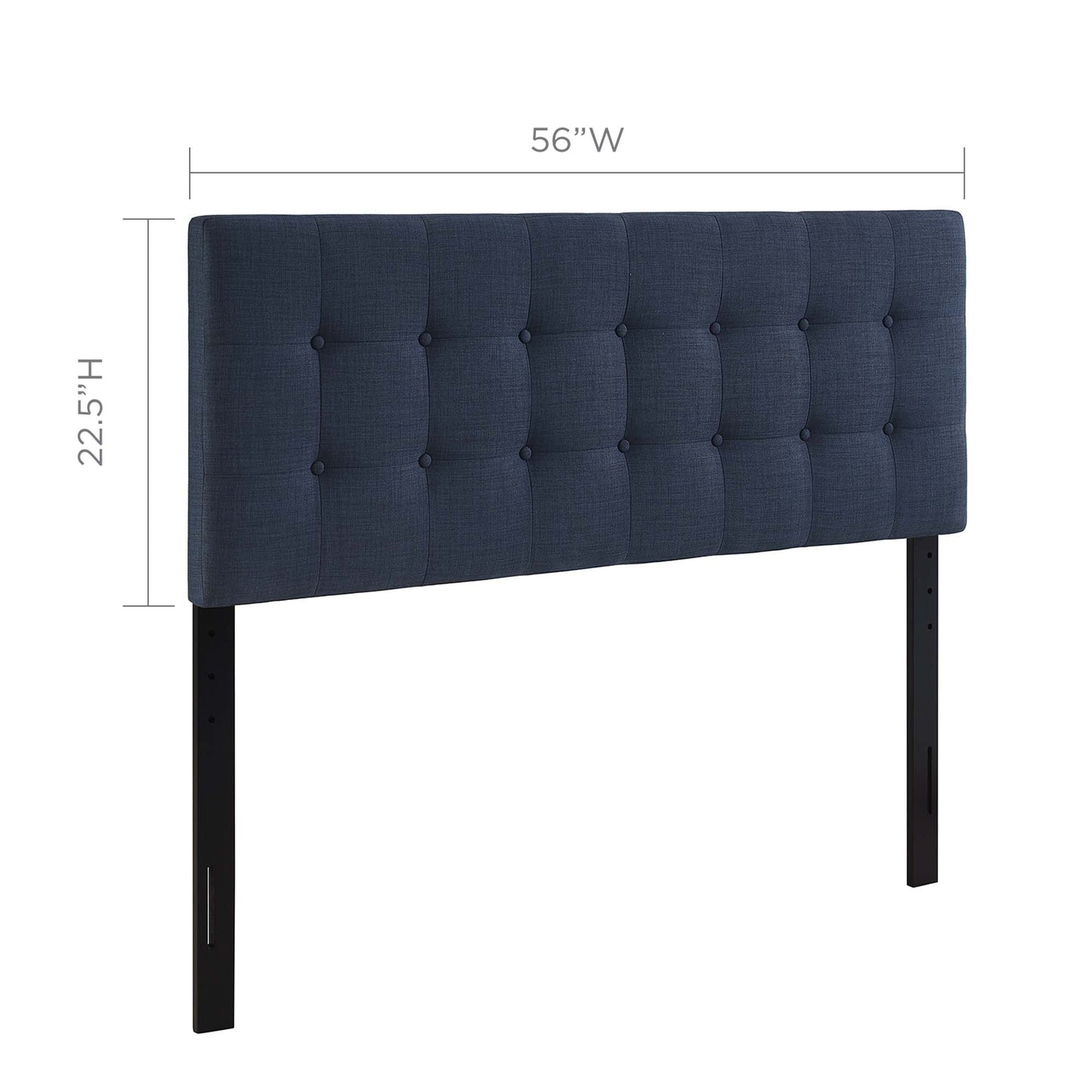 Emily Upholstered Headboard by Modway - Full, King, Queen, Twin, Vinyl, Fabric