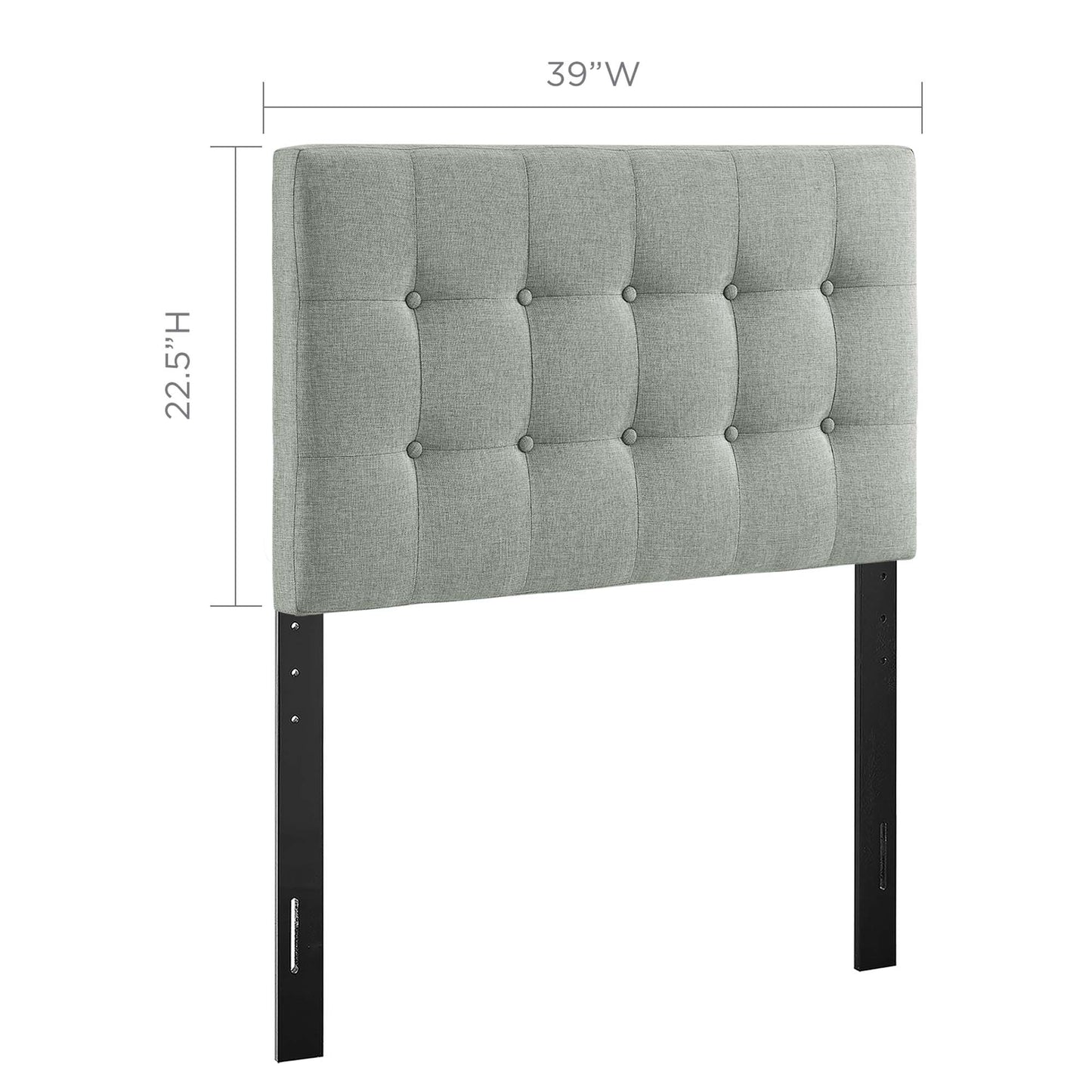 Emily Upholstered Headboard by Modway - Full, King, Queen, Twin, Vinyl, Fabric