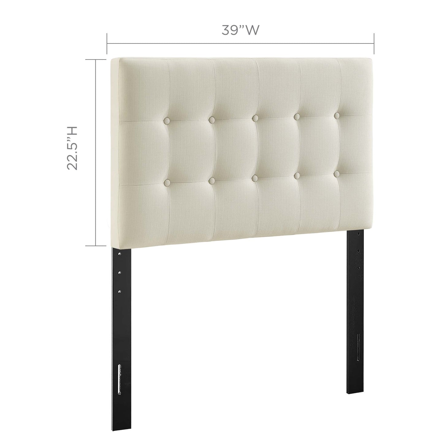 Emily Upholstered Headboard by Modway - Full, King, Queen, Twin, Vinyl, Fabric