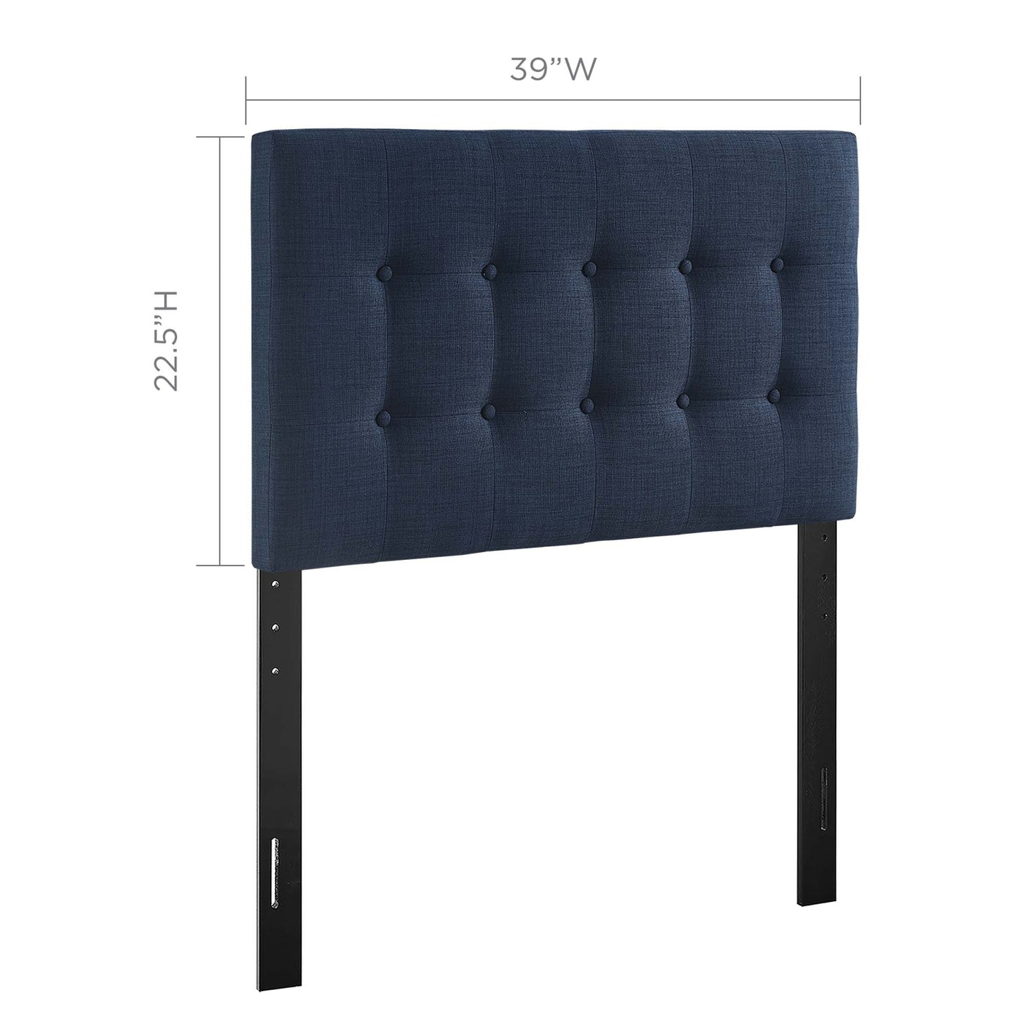 Emily Upholstered Headboard by Modway - Full, King, Queen, Twin, Vinyl, Fabric