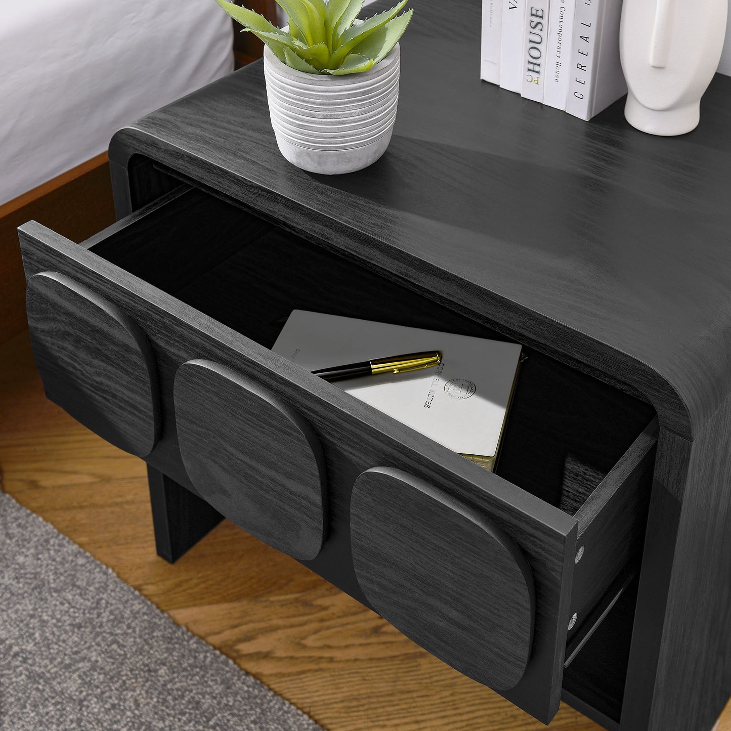 Toscana Nightstand Collection by Modway - 1-Drawer and 2-Drawer Options