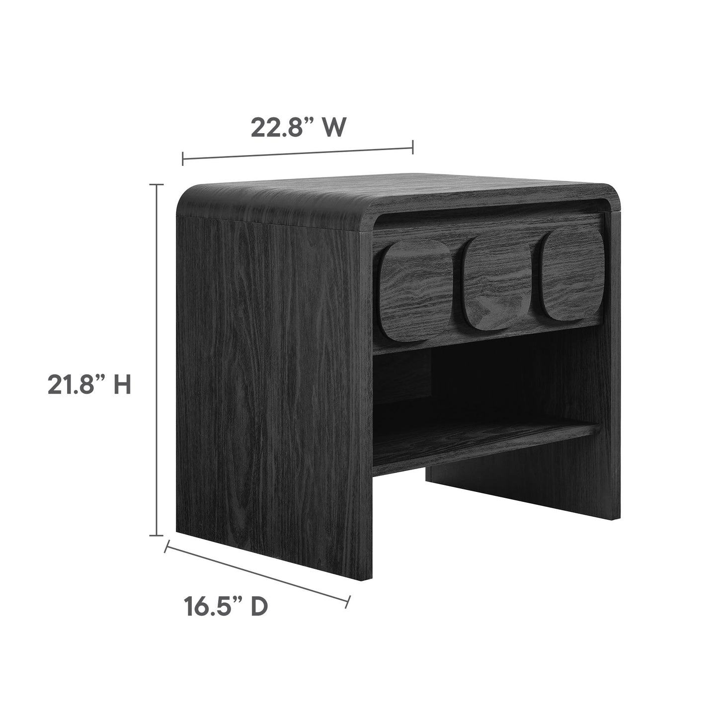 Toscana Nightstand Collection by Modway - 1-Drawer and 2-Drawer Options