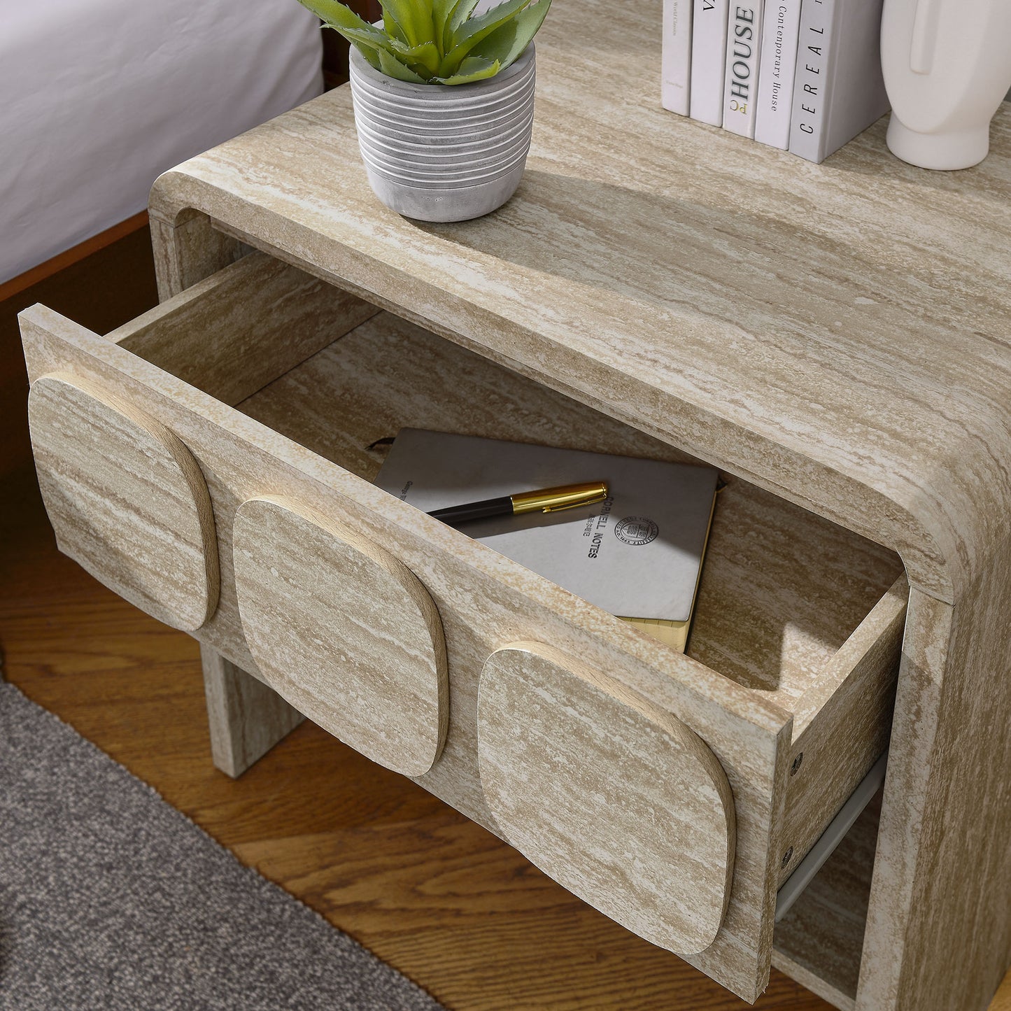 Toscana Nightstand Collection by Modway - 1-Drawer and 2-Drawer Options