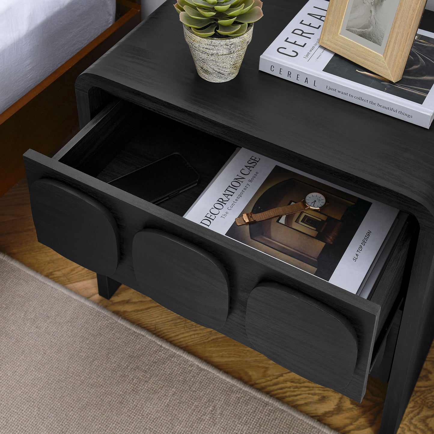 Toscana Nightstand Collection by Modway - 1-Drawer and 2-Drawer Options