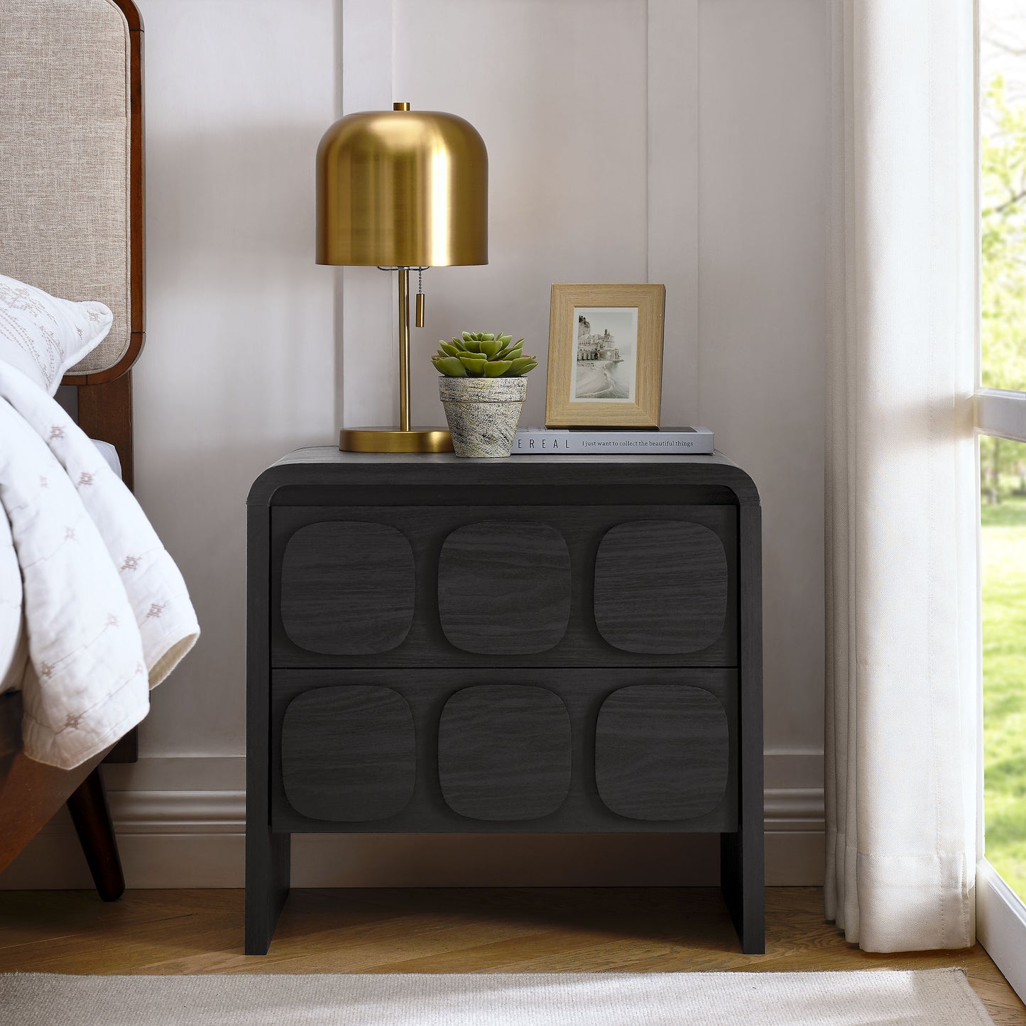 Toscana Nightstand Collection by Modway - 1-Drawer and 2-Drawer Options