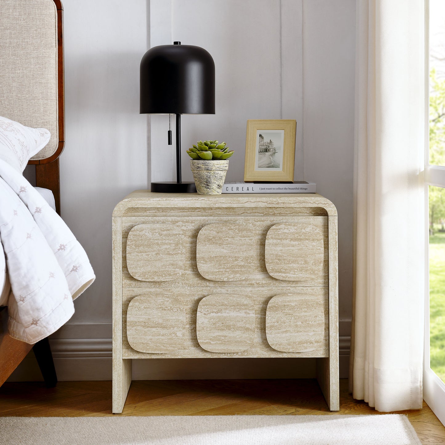 Toscana Nightstand Collection by Modway - 1-Drawer and 2-Drawer Options