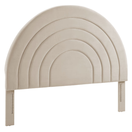 Solana Arched Performance Velvet Headboard by Modway - Full, King, Queen, Twin