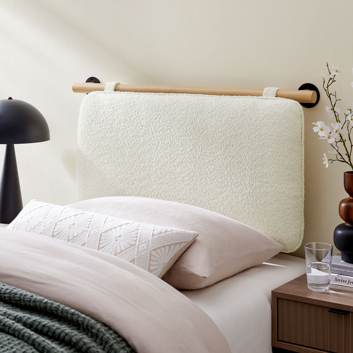 Anela Wall-Mounted Chenille Upholstered Headboard by Modway