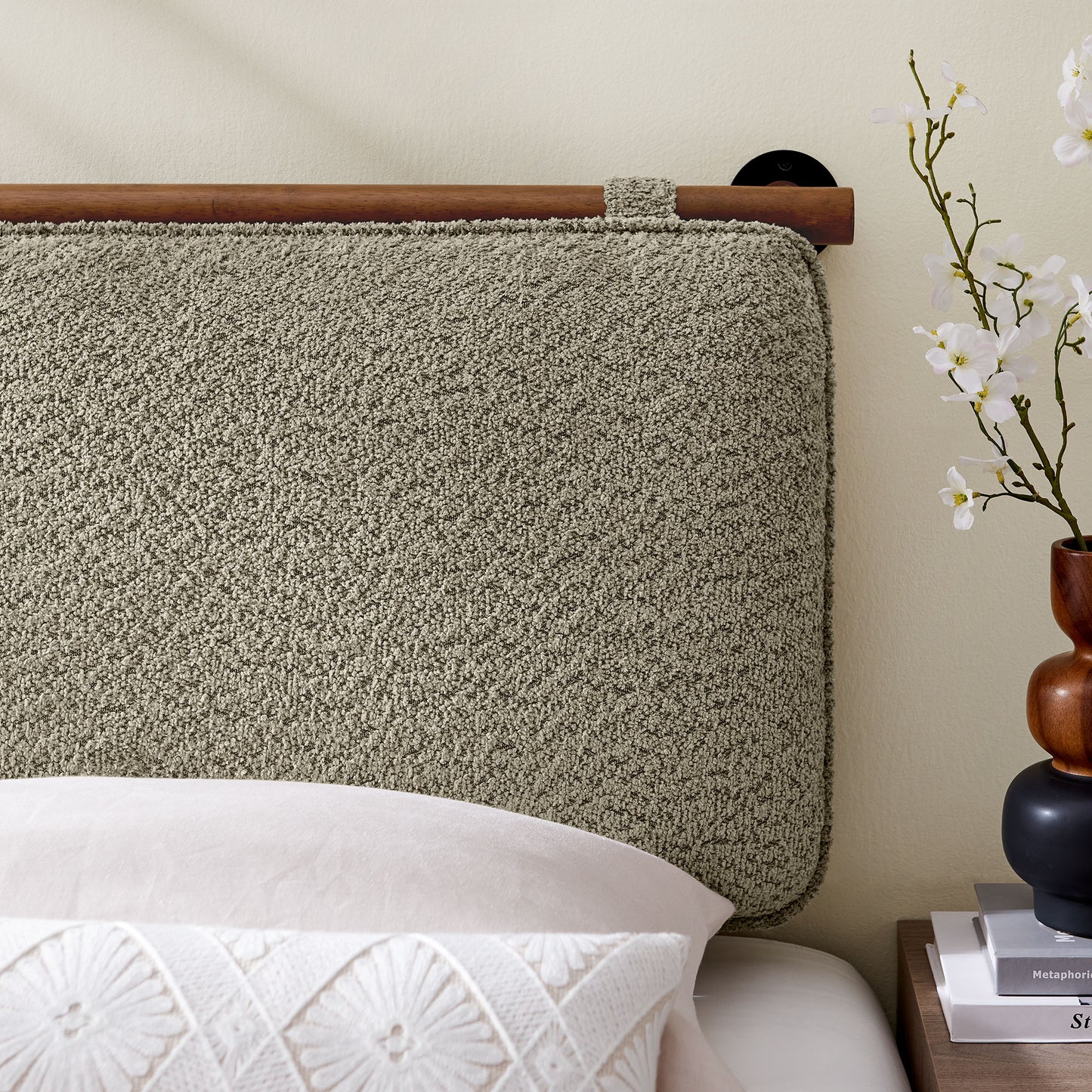 Anela Wall-Mounted Chenille Upholstered Headboard by Modway