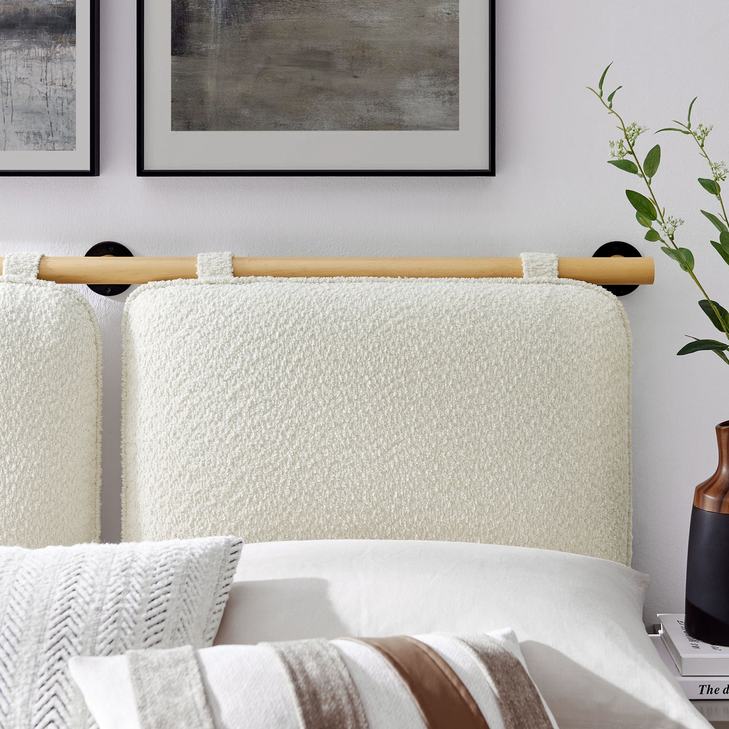 Anela Wall-Mounted Chenille Upholstered Headboard by Modway