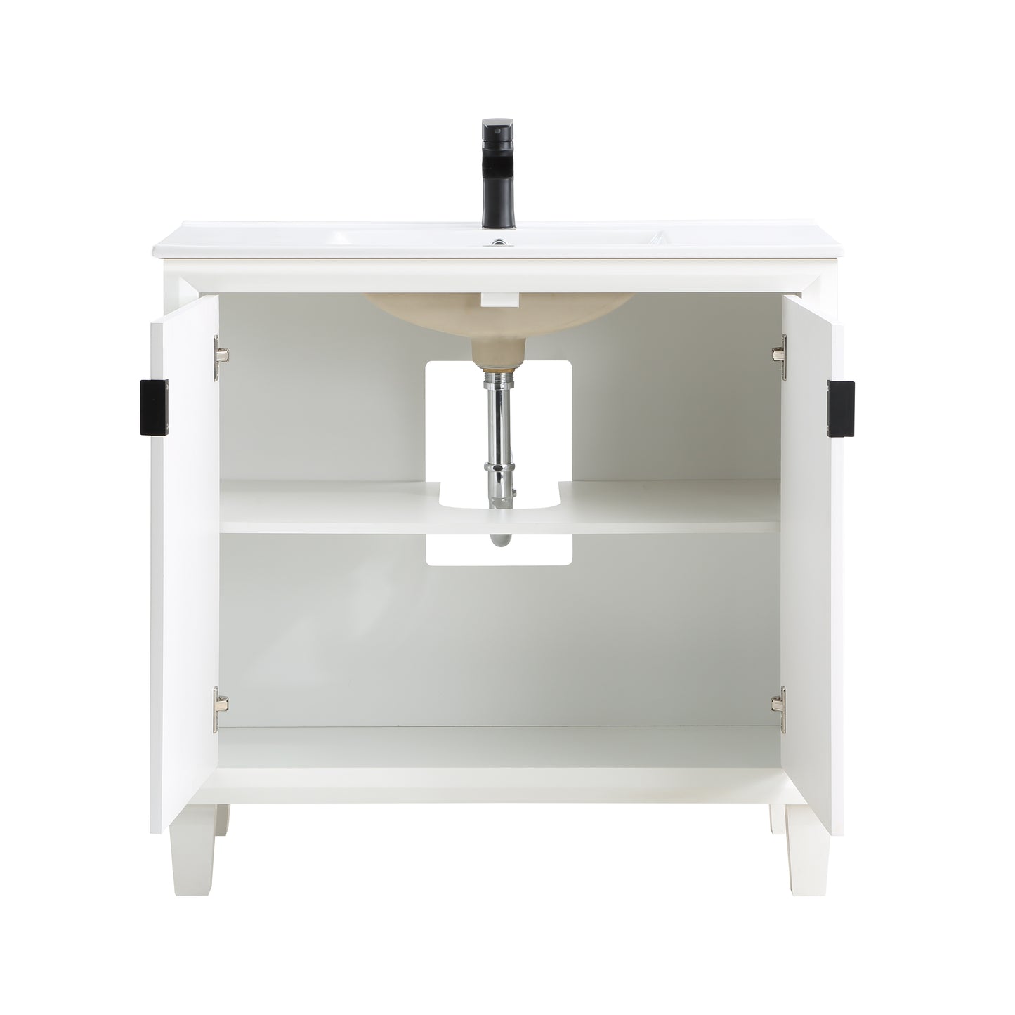 Manhattan Comfort Hyde 36" Bathroom Vanity Sink in White VS-3603-WH