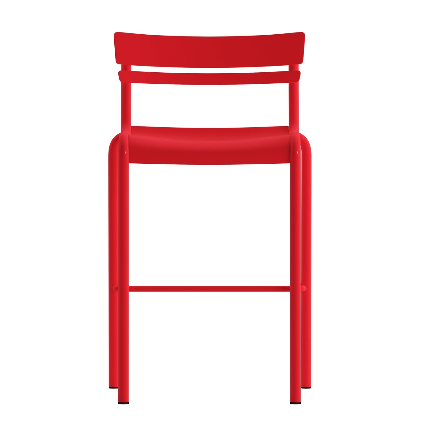 Modern Armless Commercial Grade Indoor/Outdoor Steel Stacking Bar Stool