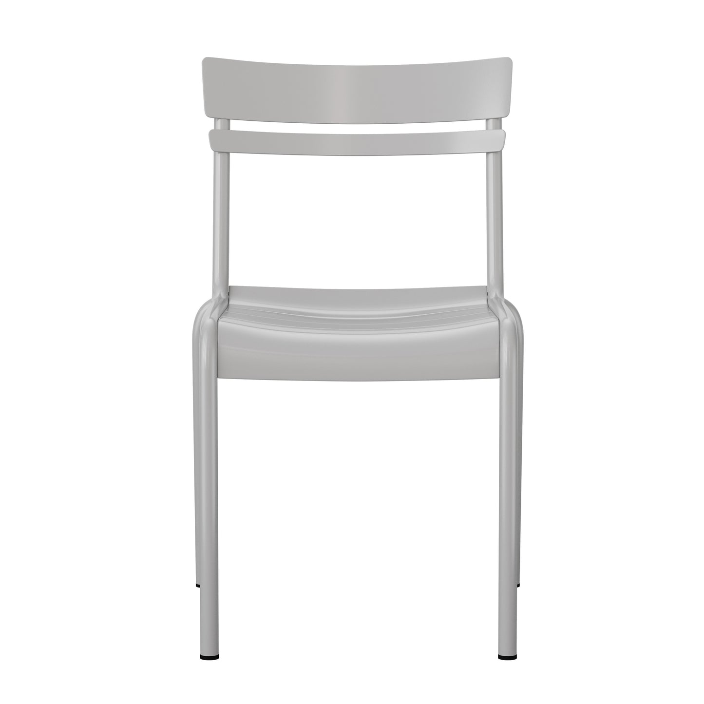 Modern Commercial Grade Indoor/Outdoor Armless Steel Stack Chair