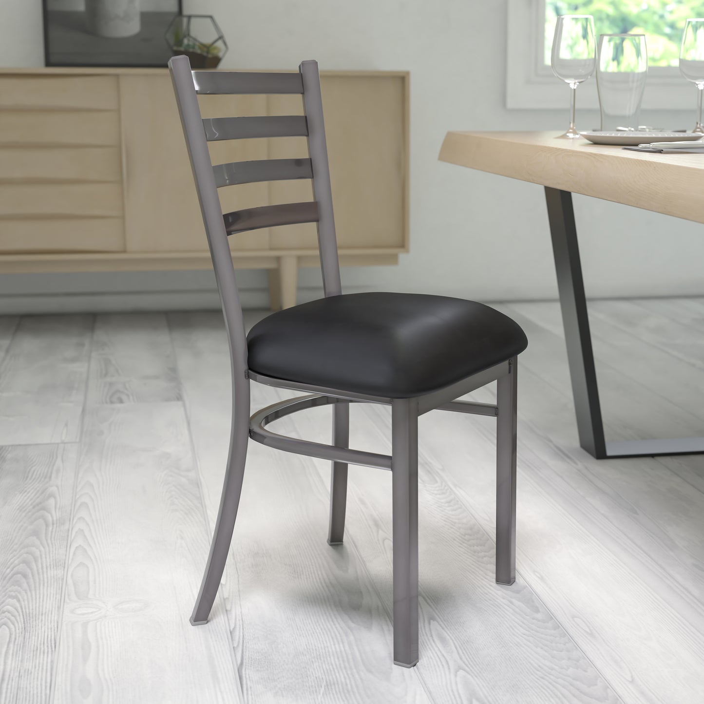 Metal Dining Chair for High Traffic Businesses