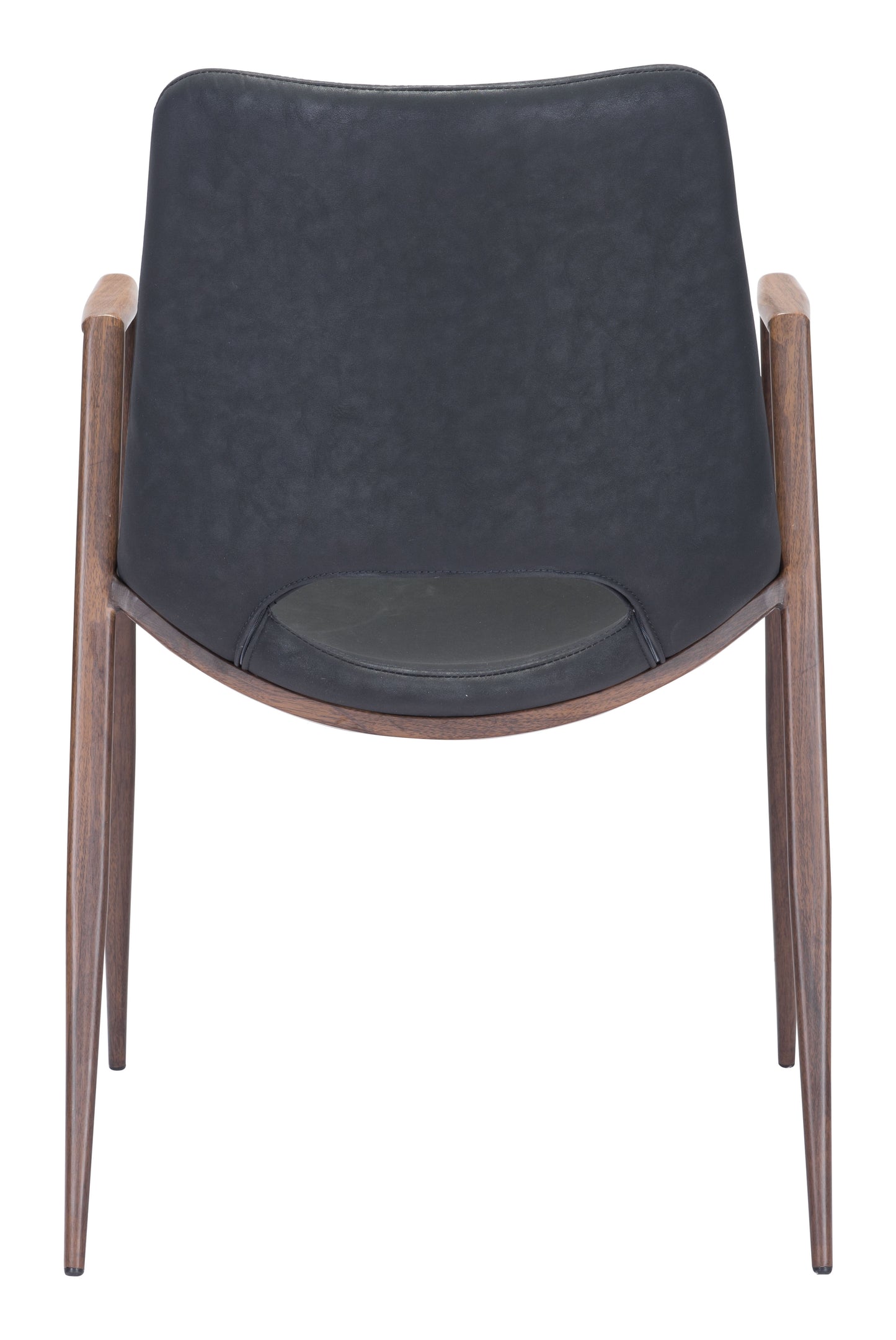 Desi Dining Chair (Set of 2) Black & Walnut