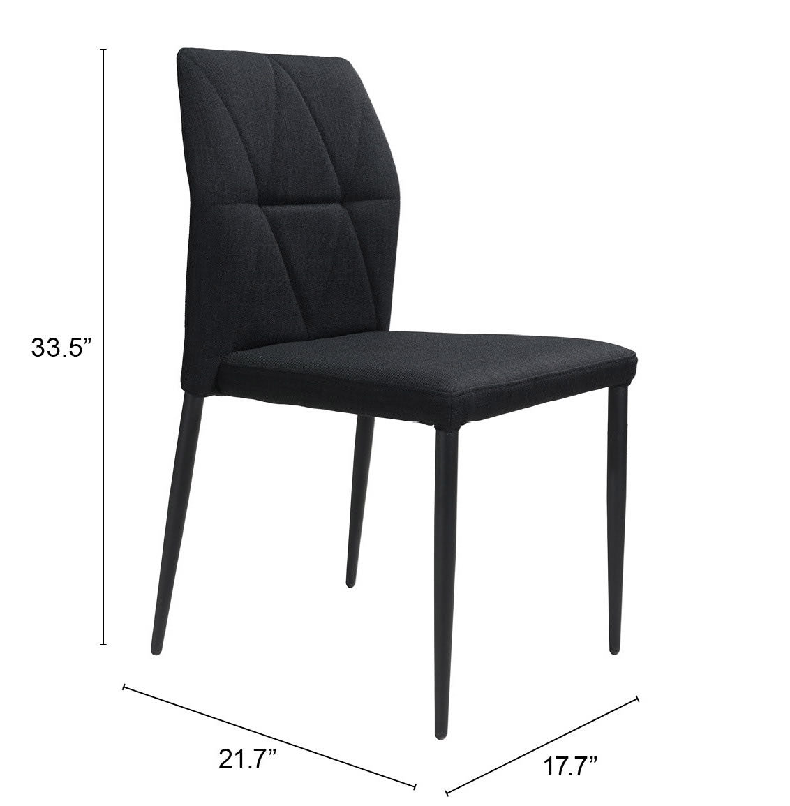 Revolution Dining Chair (Set of 4) Black