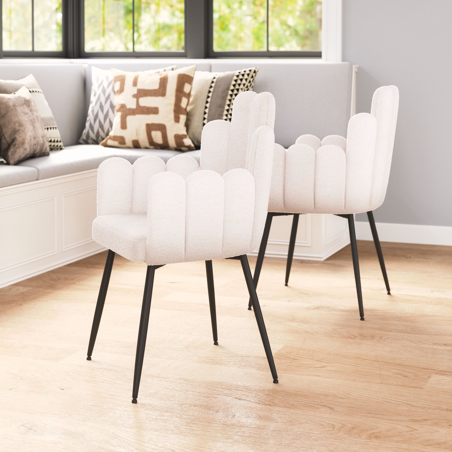 Noosa Dining Chair (Set of 2) Ivory