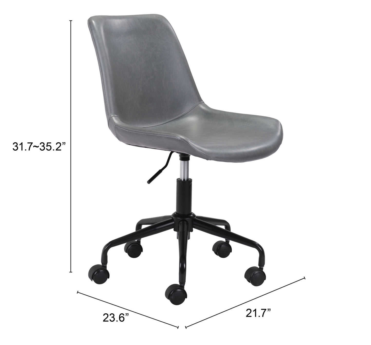 Byron Office Chair Gray