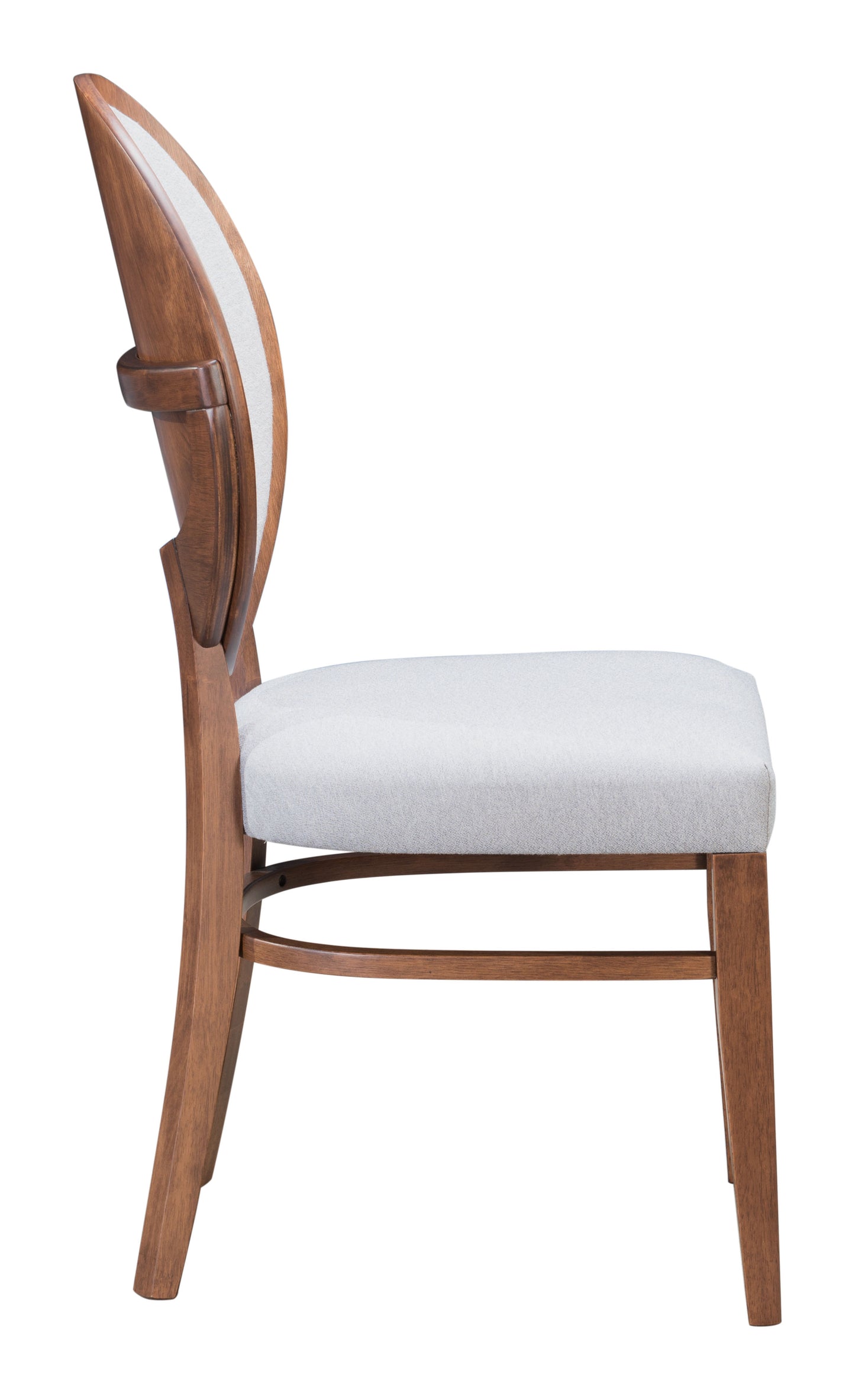 Regents Dining Chair (Set of 2) Walnut & Light Gray