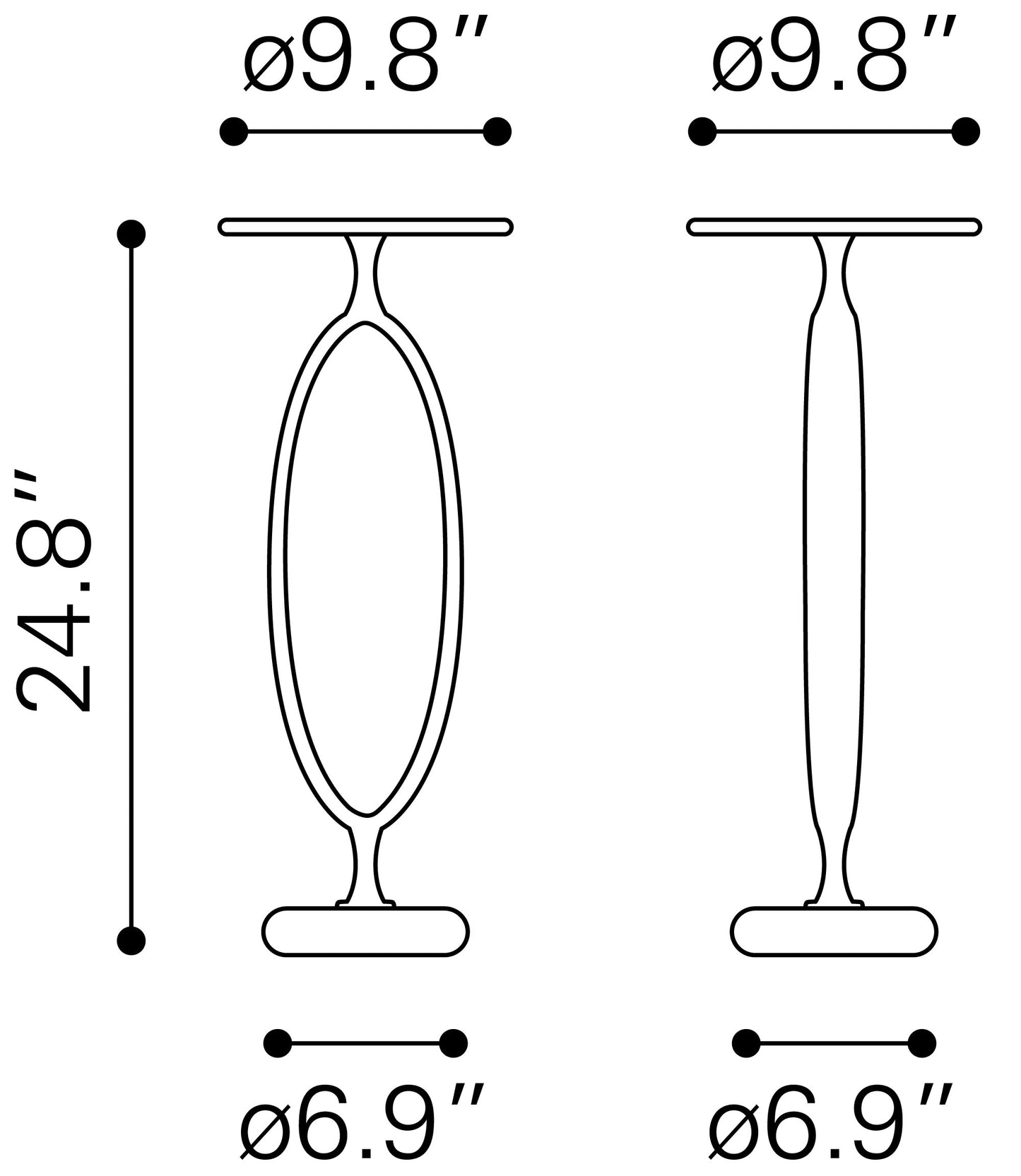 Bonita Accent Table Bronze