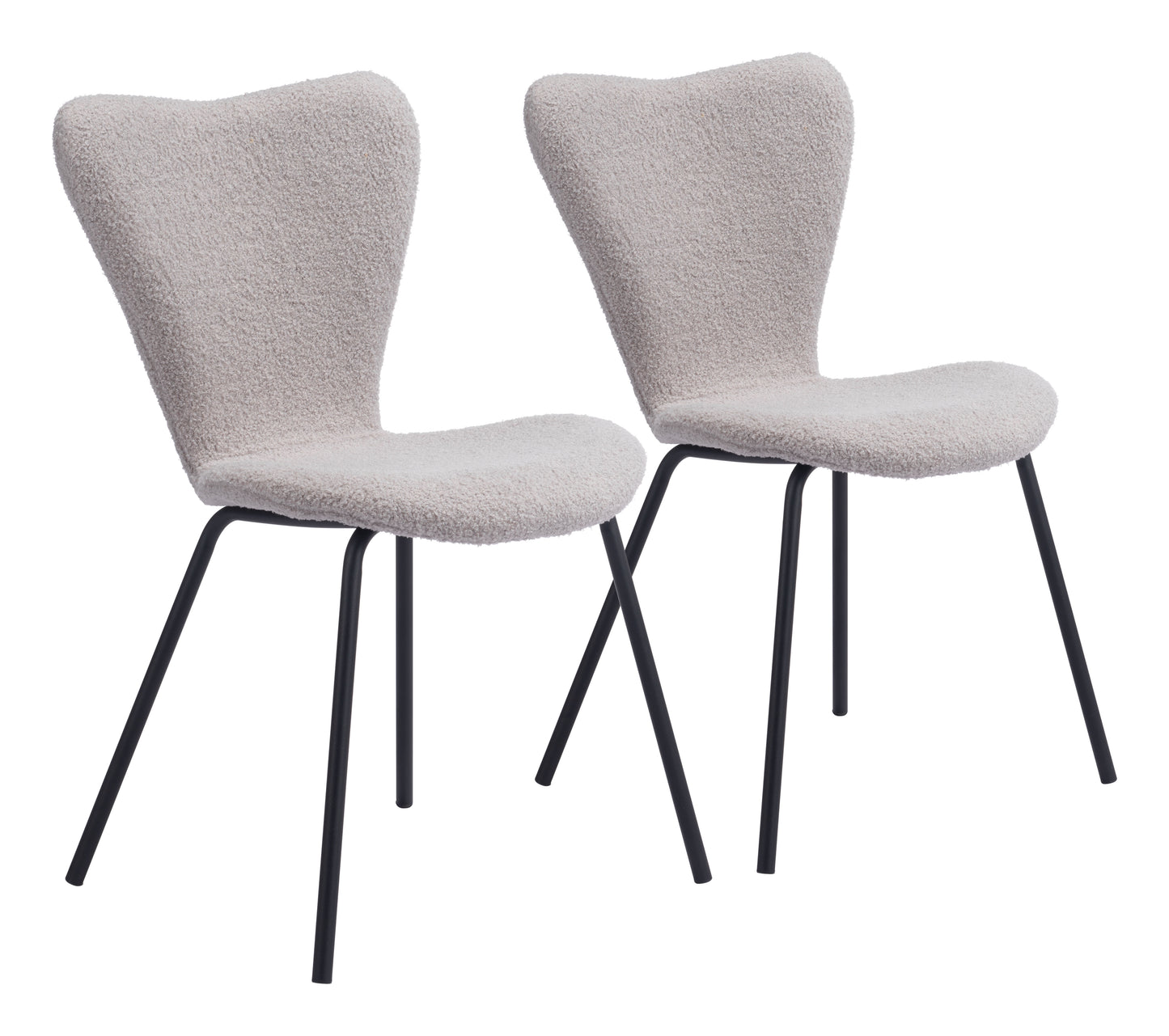 Thibideaux Dining Chair (Set of 2) Light Gray