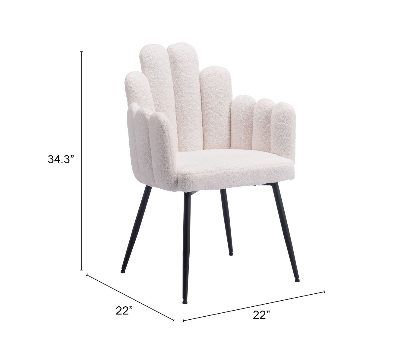 Noosa Dining Chair (Set of 2) Ivory