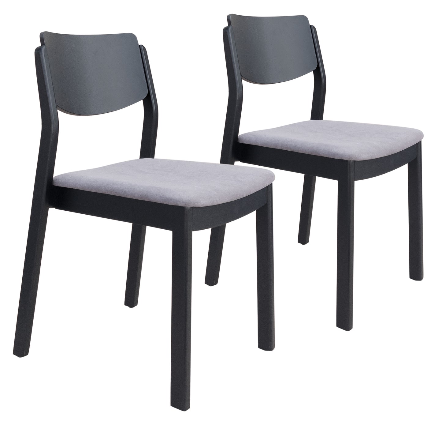 Desdamona Dining Chair (Set of 2) Gray & Black