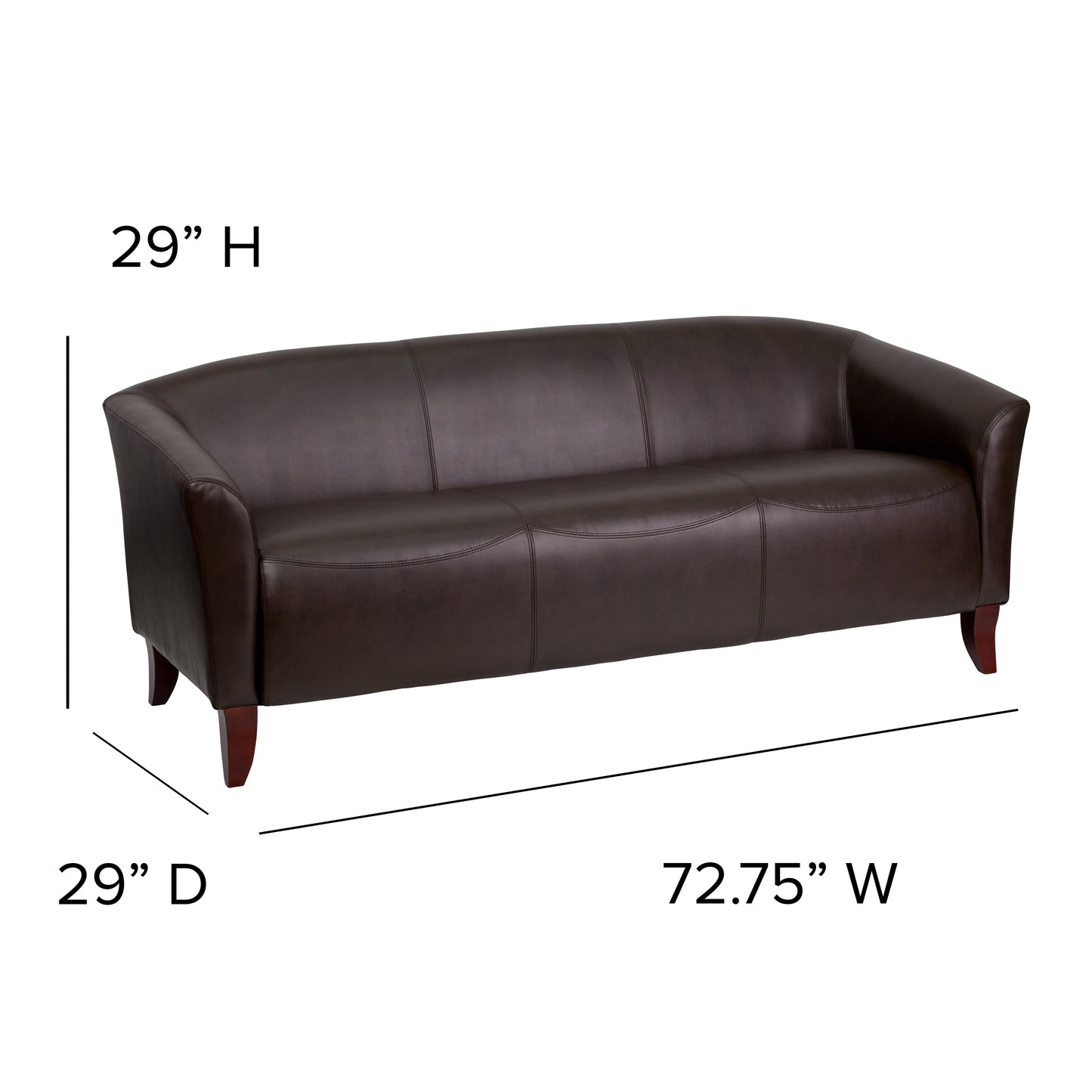 Leather Sofa 111-3 - Modern Design for Stylish Living Rooms