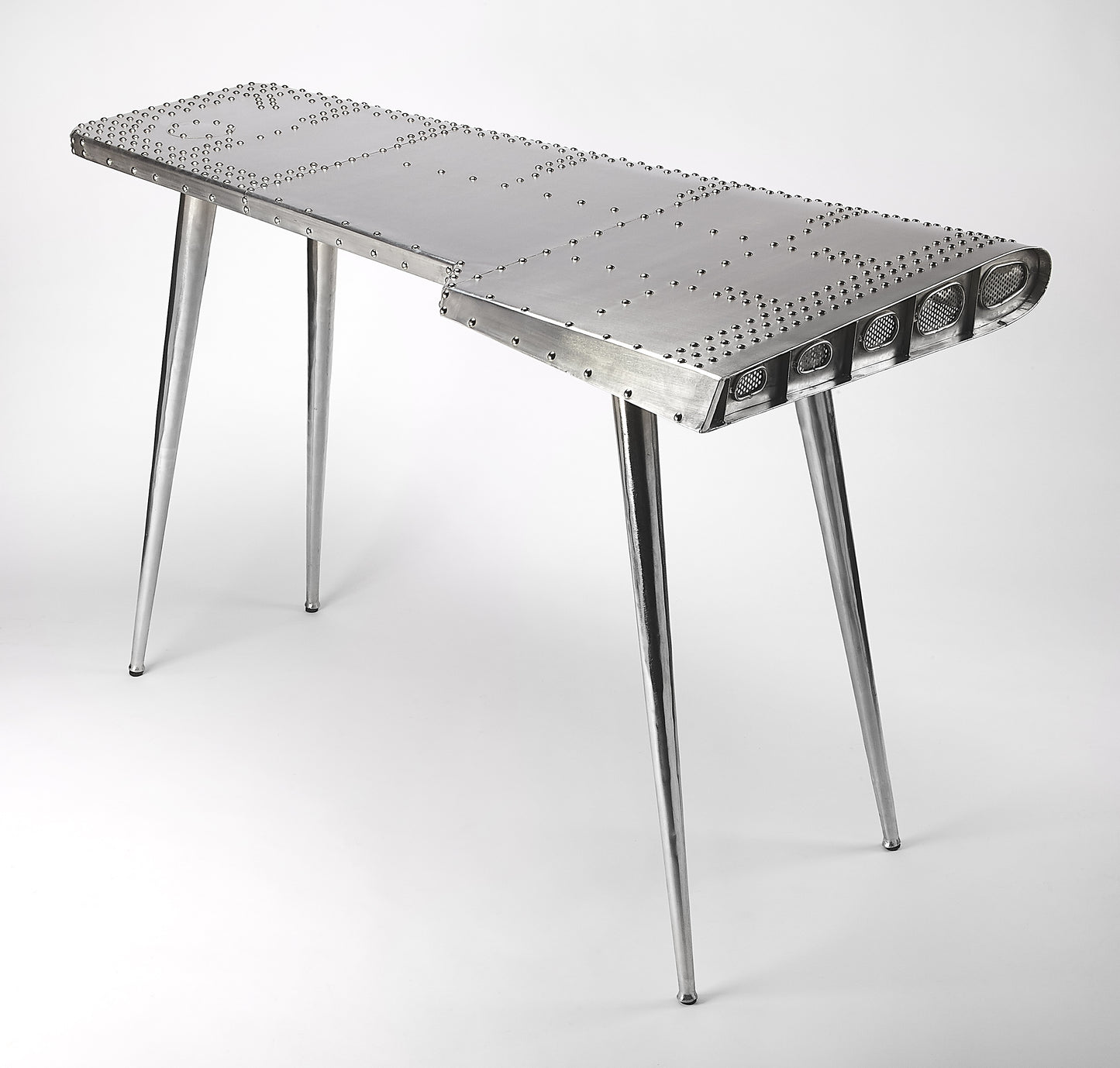 Midway Aviator 68"W Pub Table in Silver  5334330