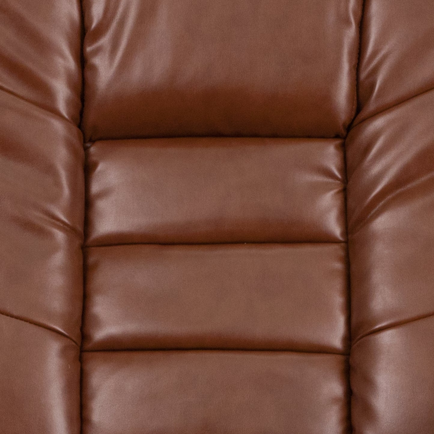 Brown Leather Recliner & Ottoman BT-7818