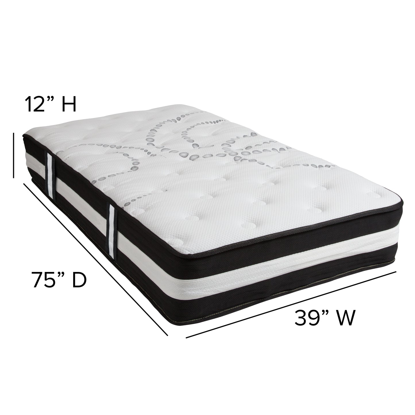 12" Mattress and Topper Bundle CL-E230P-3M35