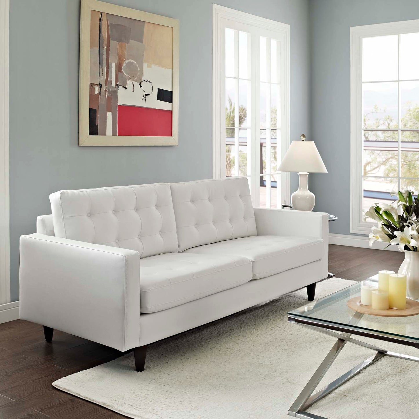 Empress Bonded Leather Sofa and Armchair Set Collection