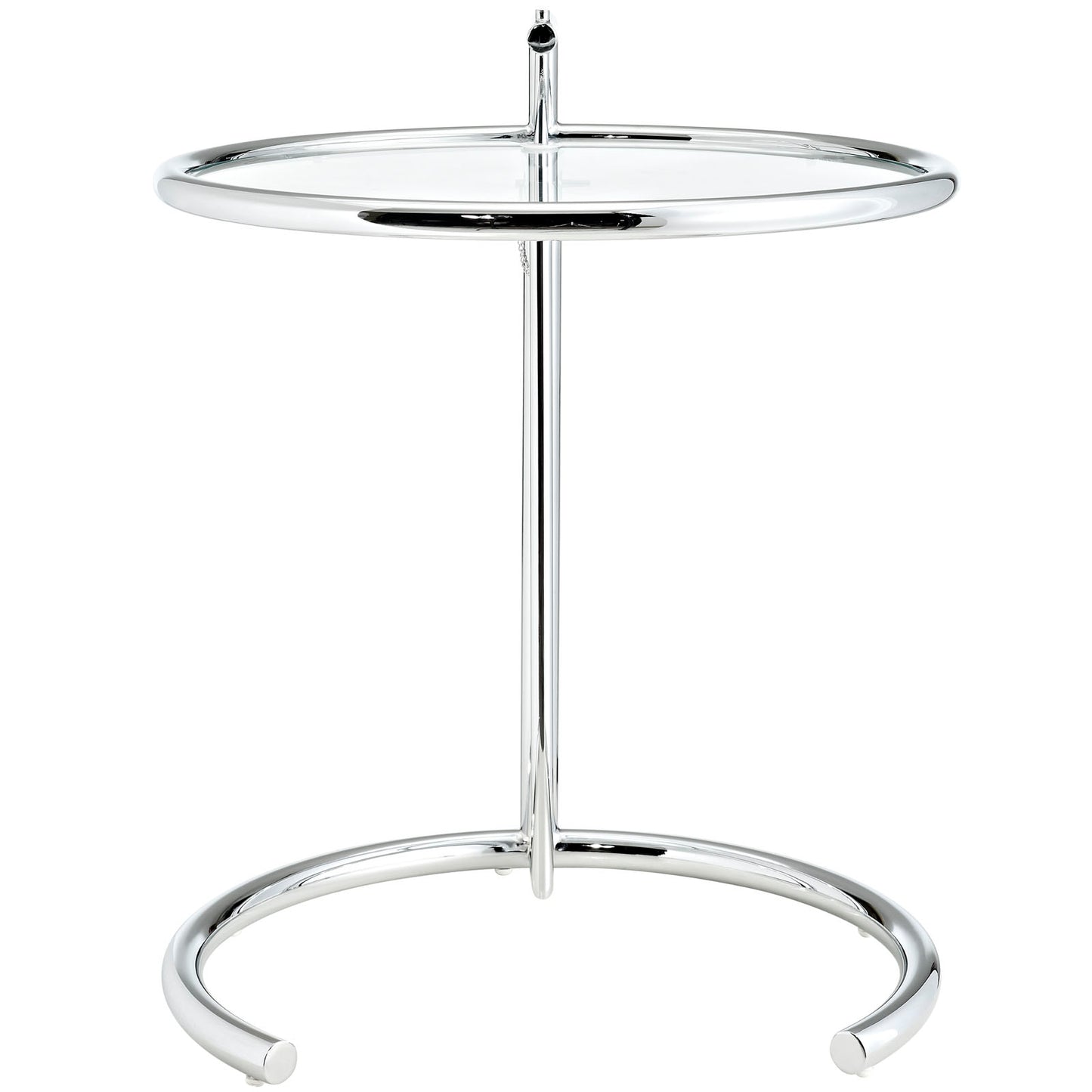 Eileen Gray Chrome Stainless Steel End Table Silver EEI-125-SLV