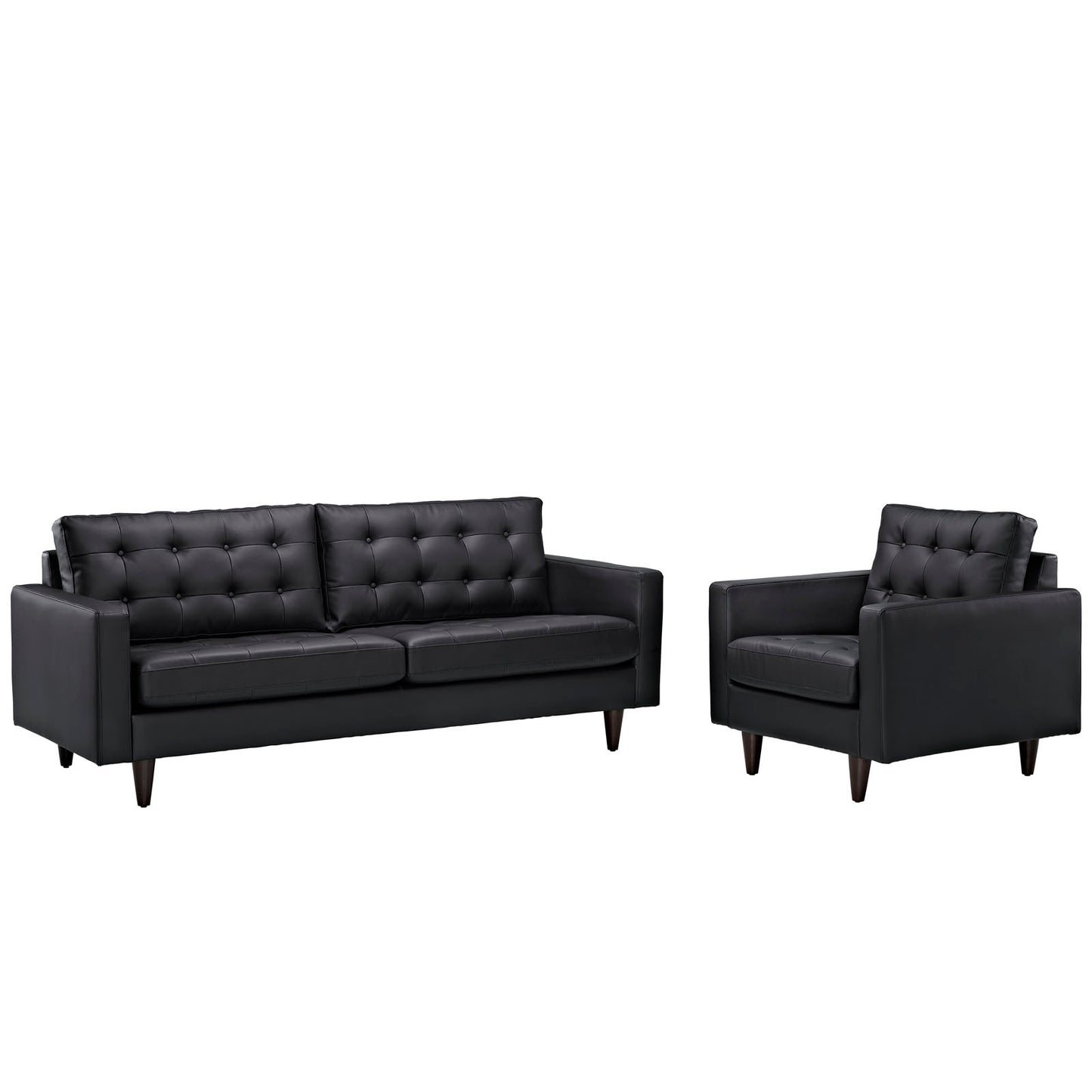 Empress Bonded Leather Sofa and Armchair Set Collection