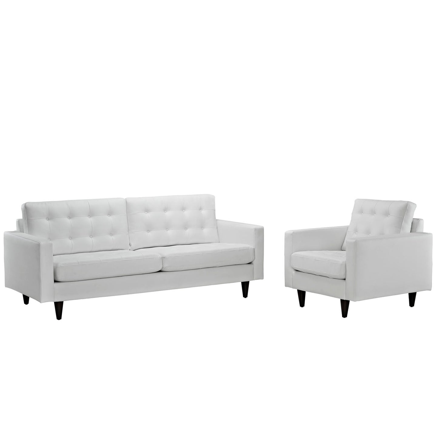 Empress Bonded Leather Sofa and Armchair Set Collection