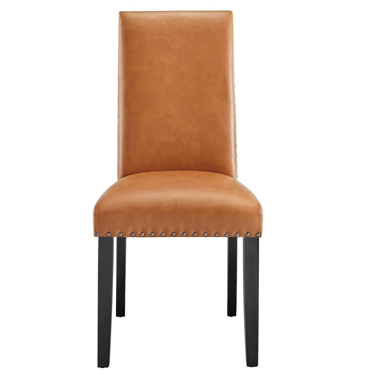 Parcel Dining Faux Leather Side Chair Tan EEI-1491-TAN