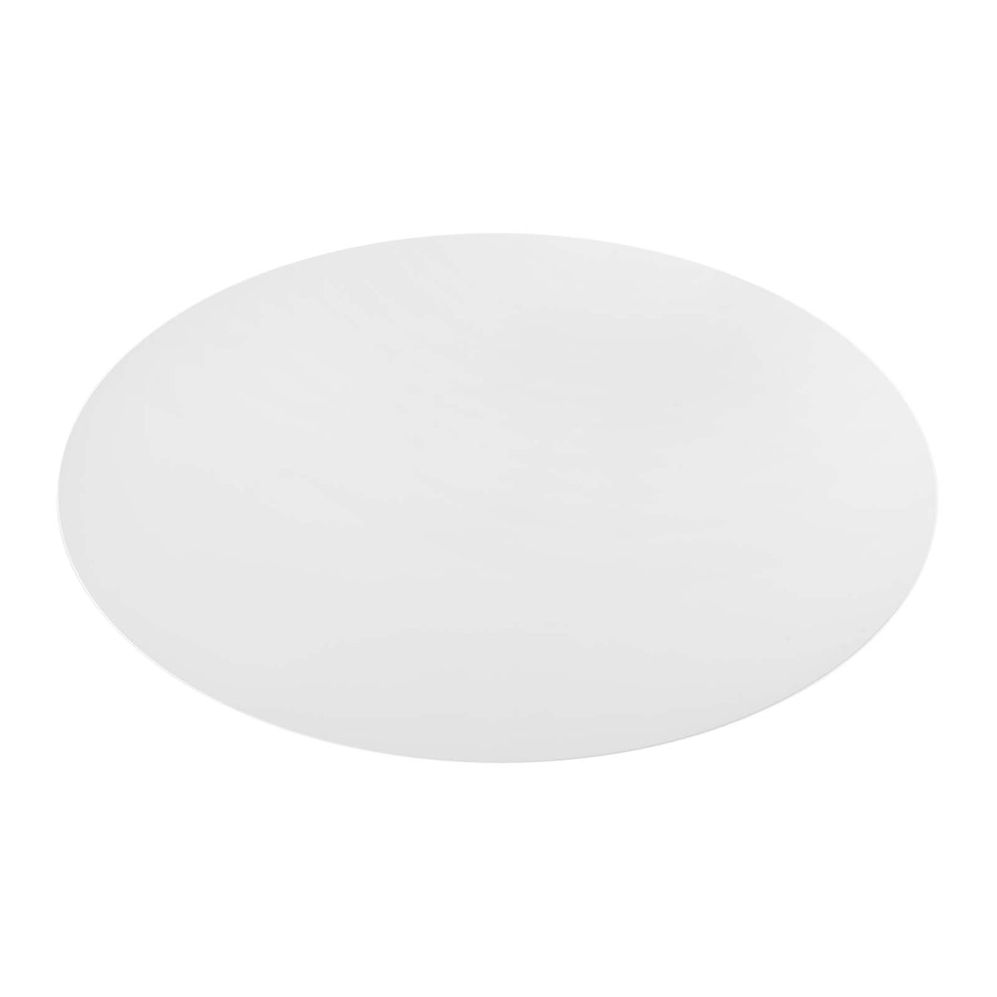 Lippa 78" Oval Artificial Marble and Wood Dining Table