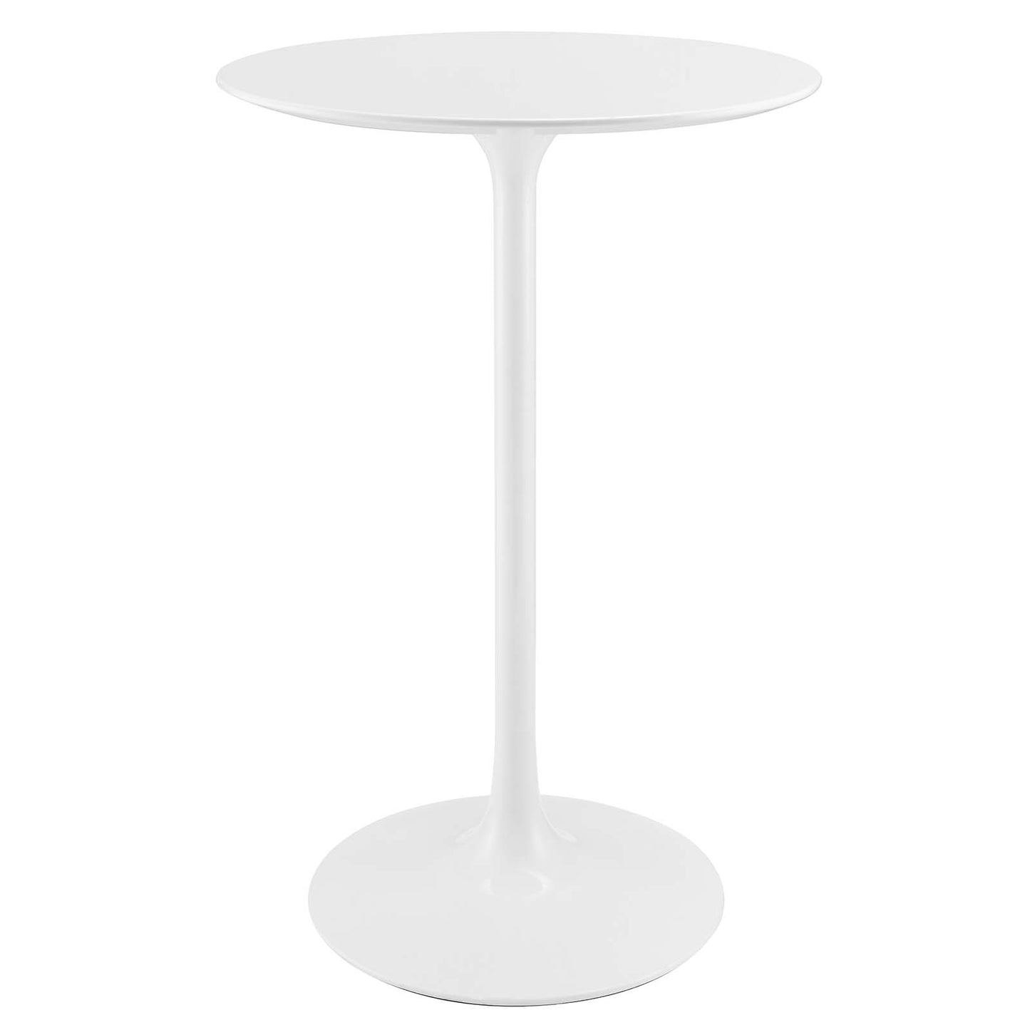 Lippa 28" Round Bar Table White EEI-1825-WHI