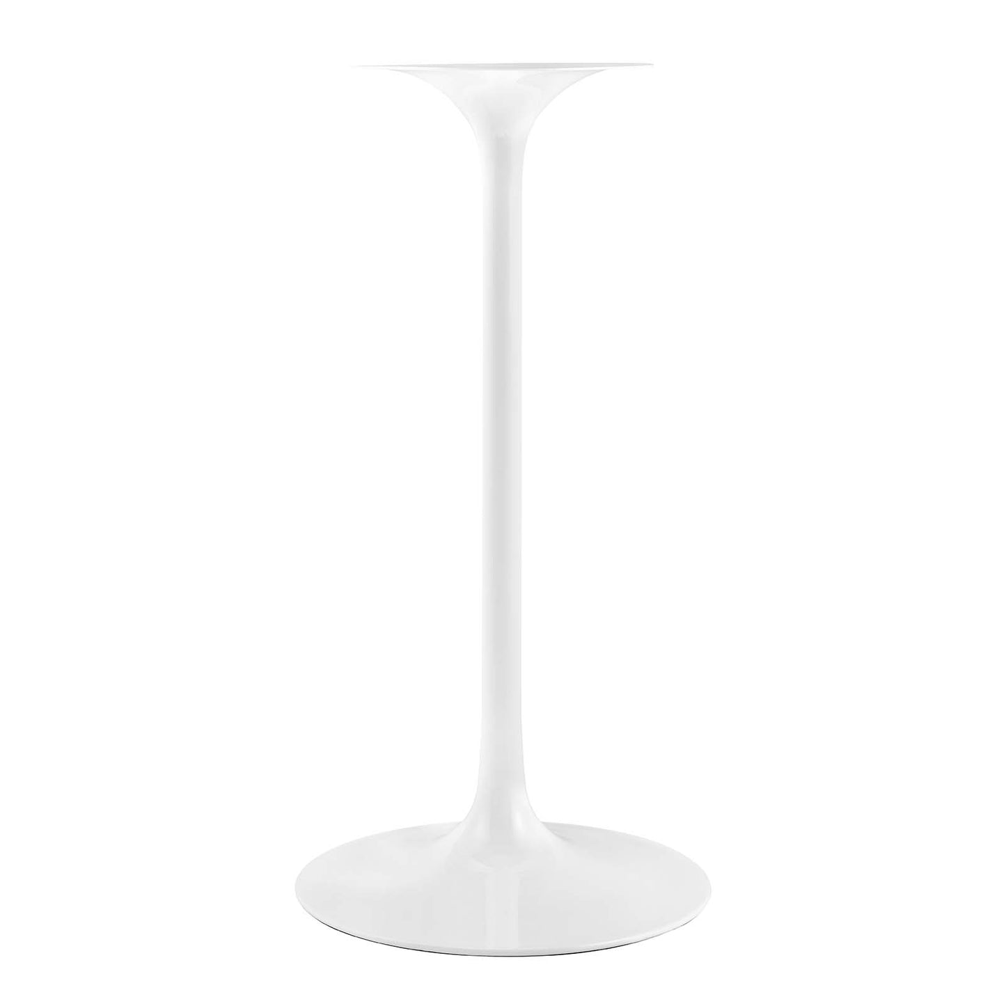 Lippa 28" Round Artificial Marble Bar Table White EEI-1827-WHI