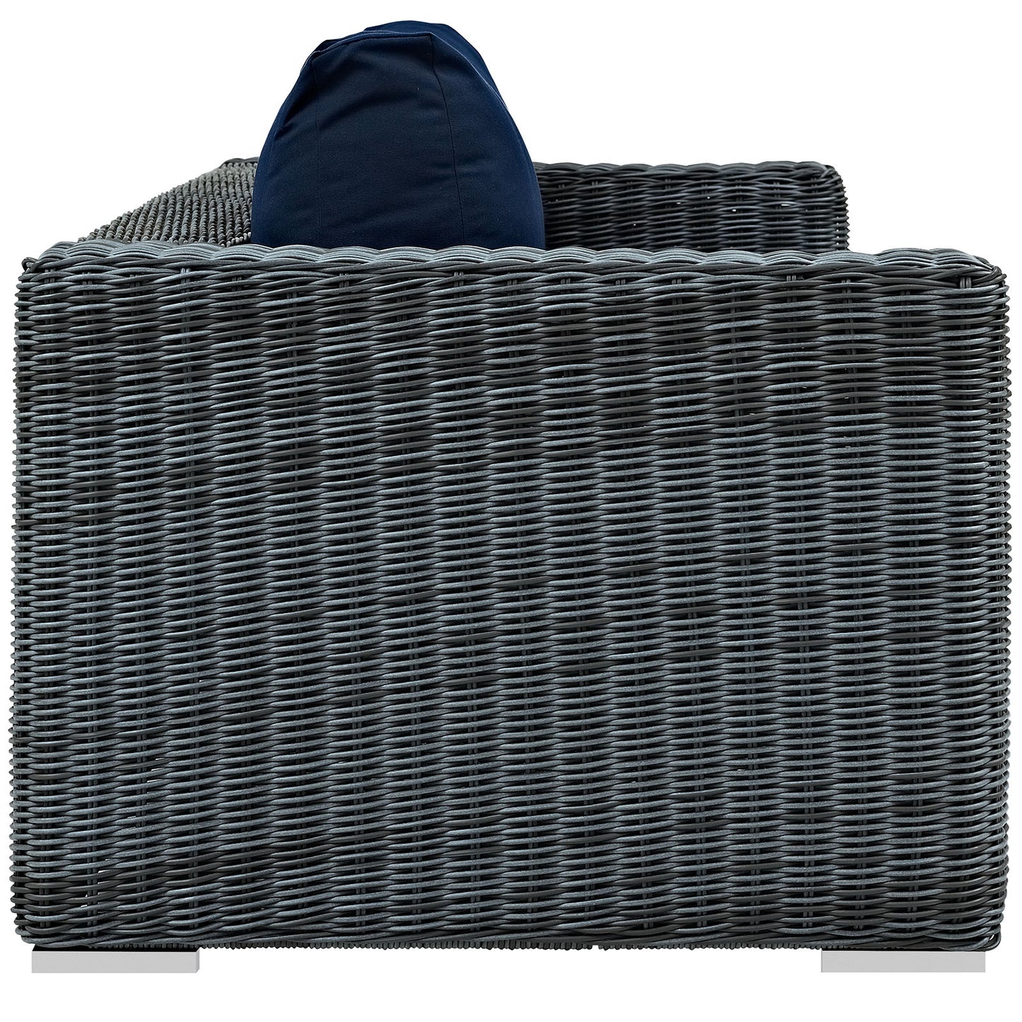 Summon Outdoor Patio Sunbrella® Sofa Canvas Navy EEI-1874-GRY-NAV