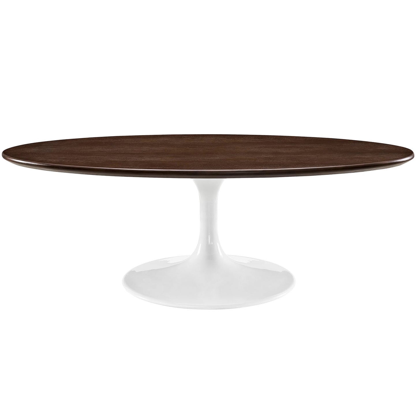 Lippa 48" Oval Artificial Marble and Wood Top Coffee Table