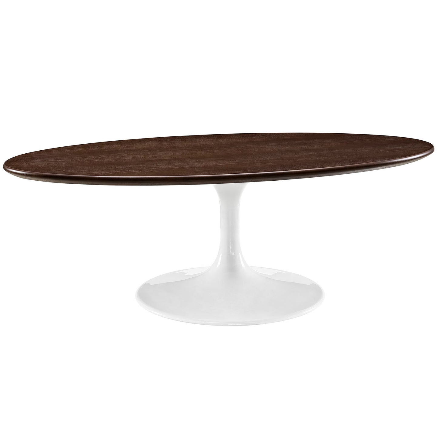 Lippa 48" Oval Artificial Marble and Wood Top Coffee Table