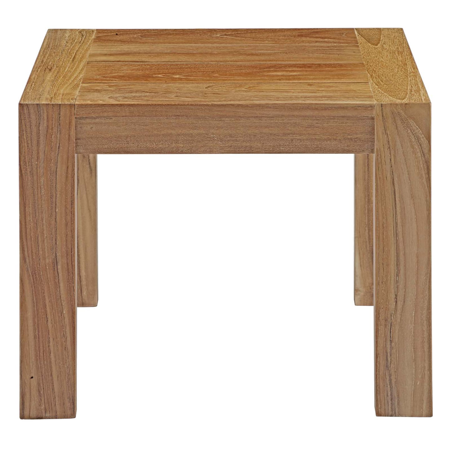 Upland Outdoor Patio Wood Side Table Natural EEI-2709-NAT