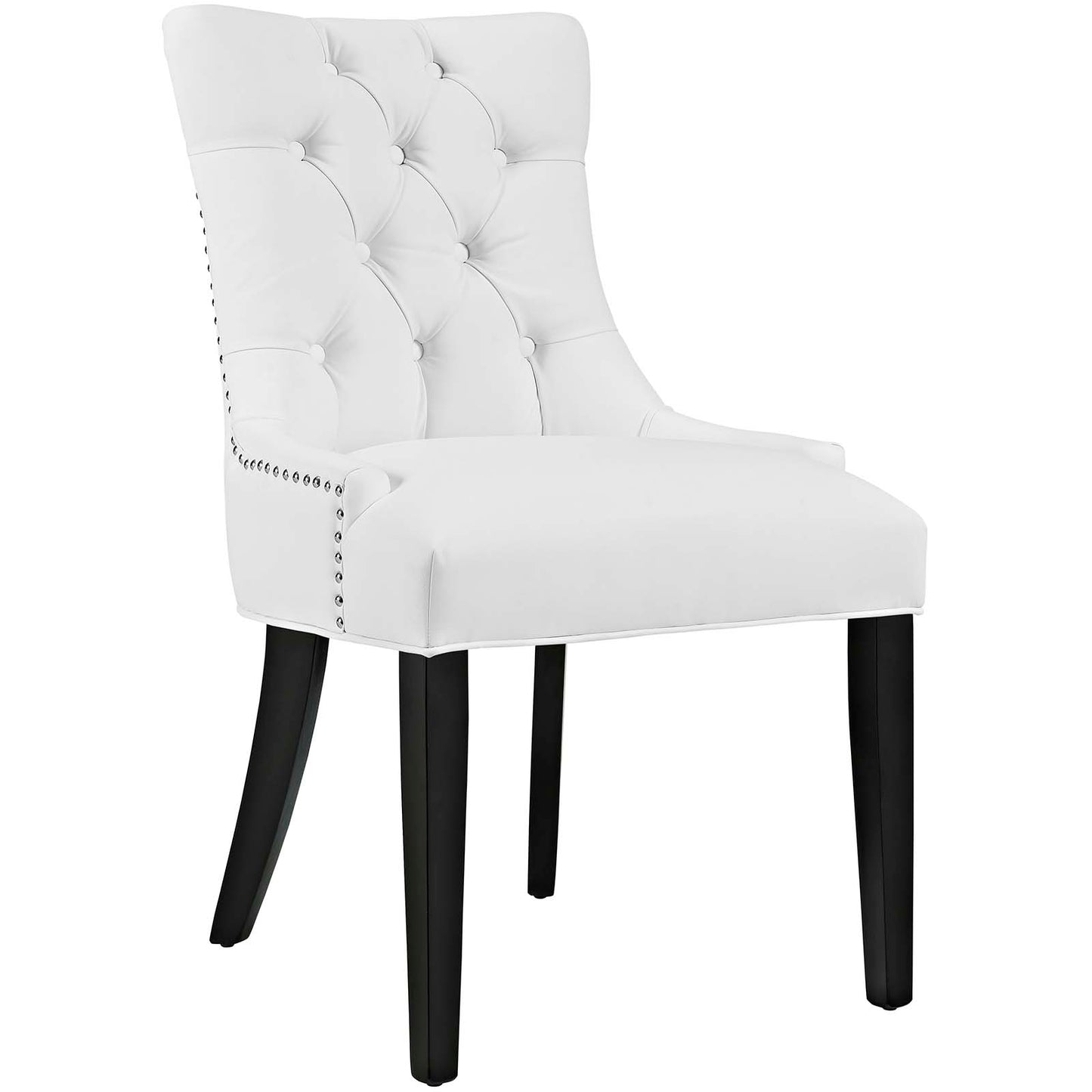 Regent Tufted Vegan Leather Dining Chair Set of 2