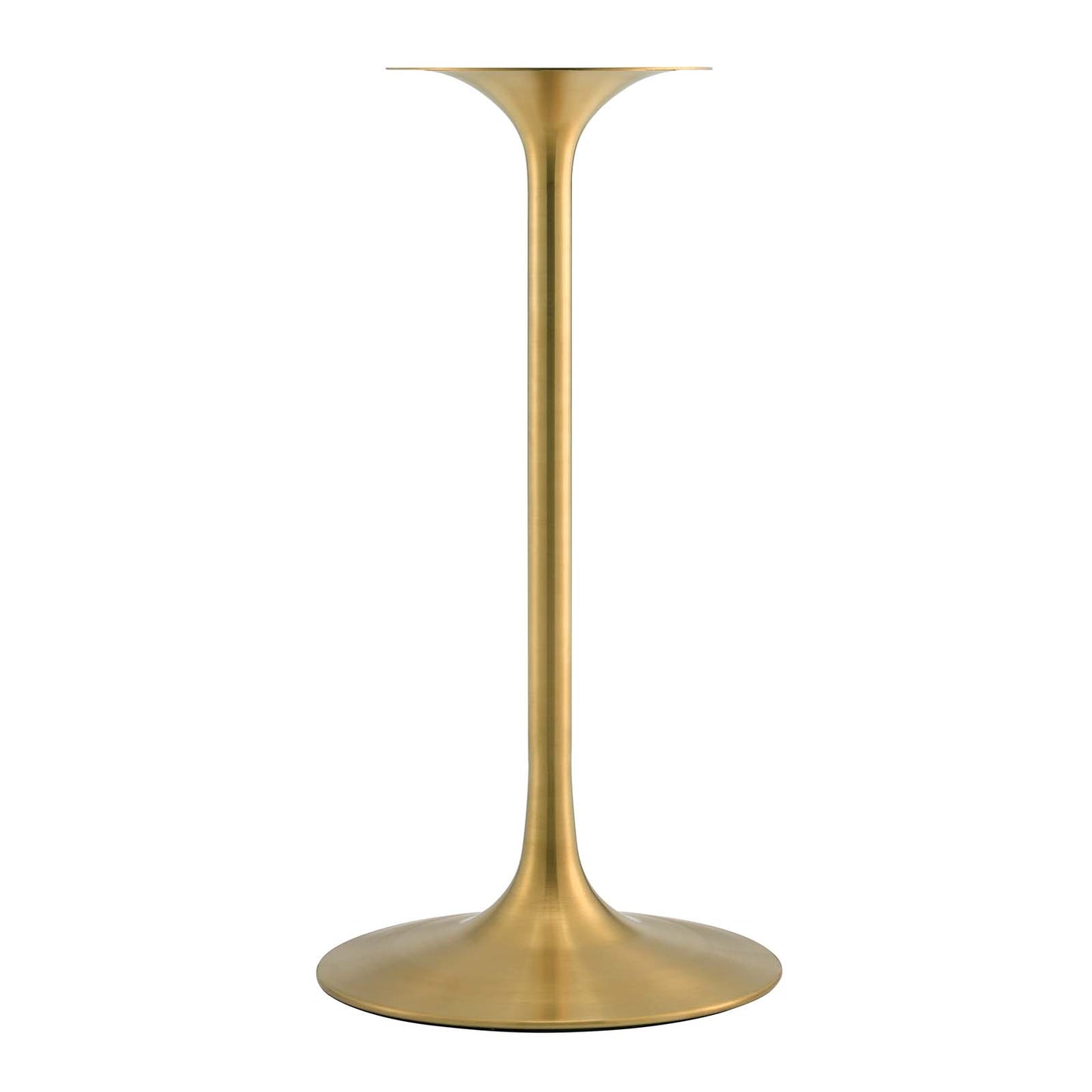 Lippa 28" Round Wood Top Bar Table Gold White EEI-3262-GLD-WHI