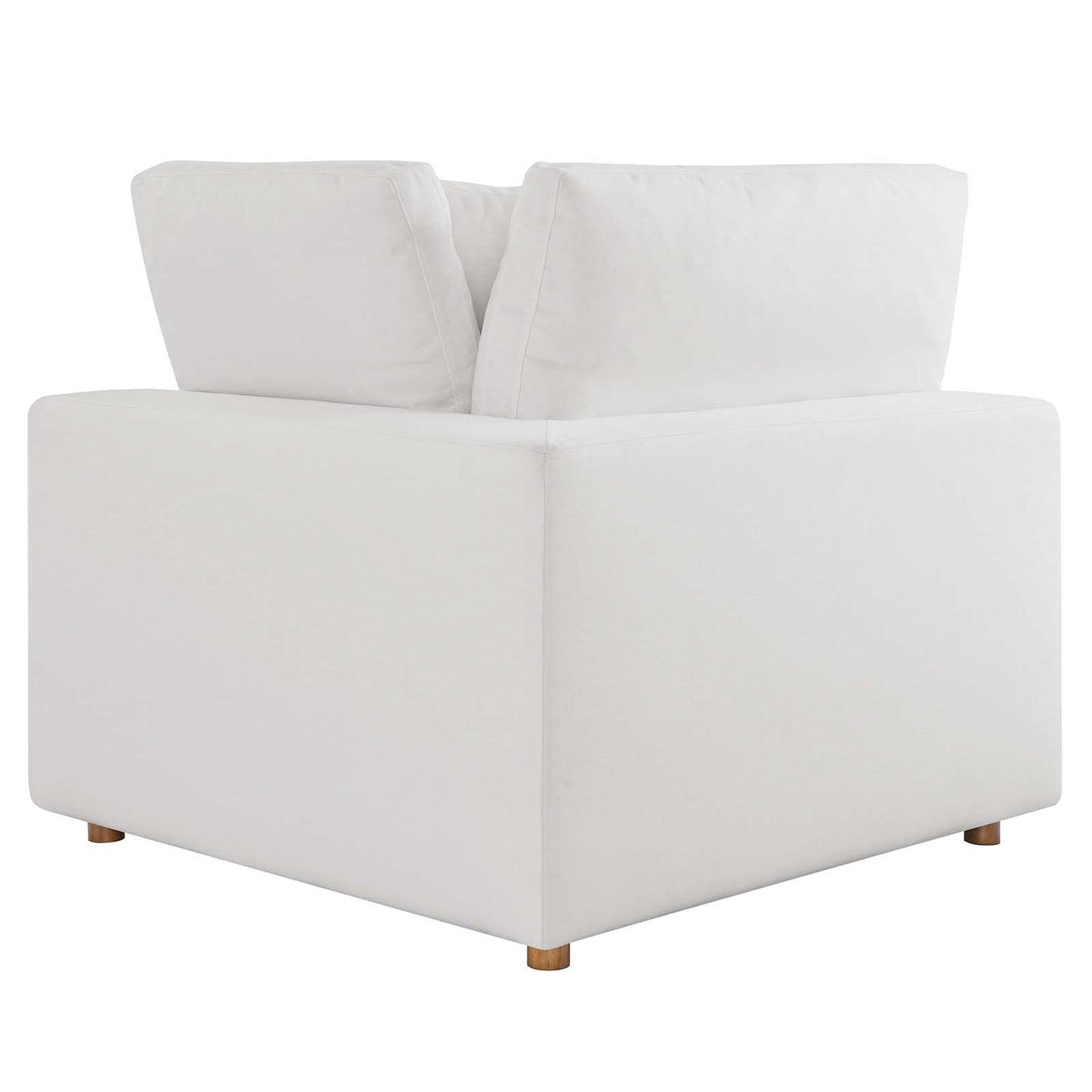 Commix Down Filled Overstuffed 2 Piece Sectional Sofa Set Pure White EEI-3354-PUW