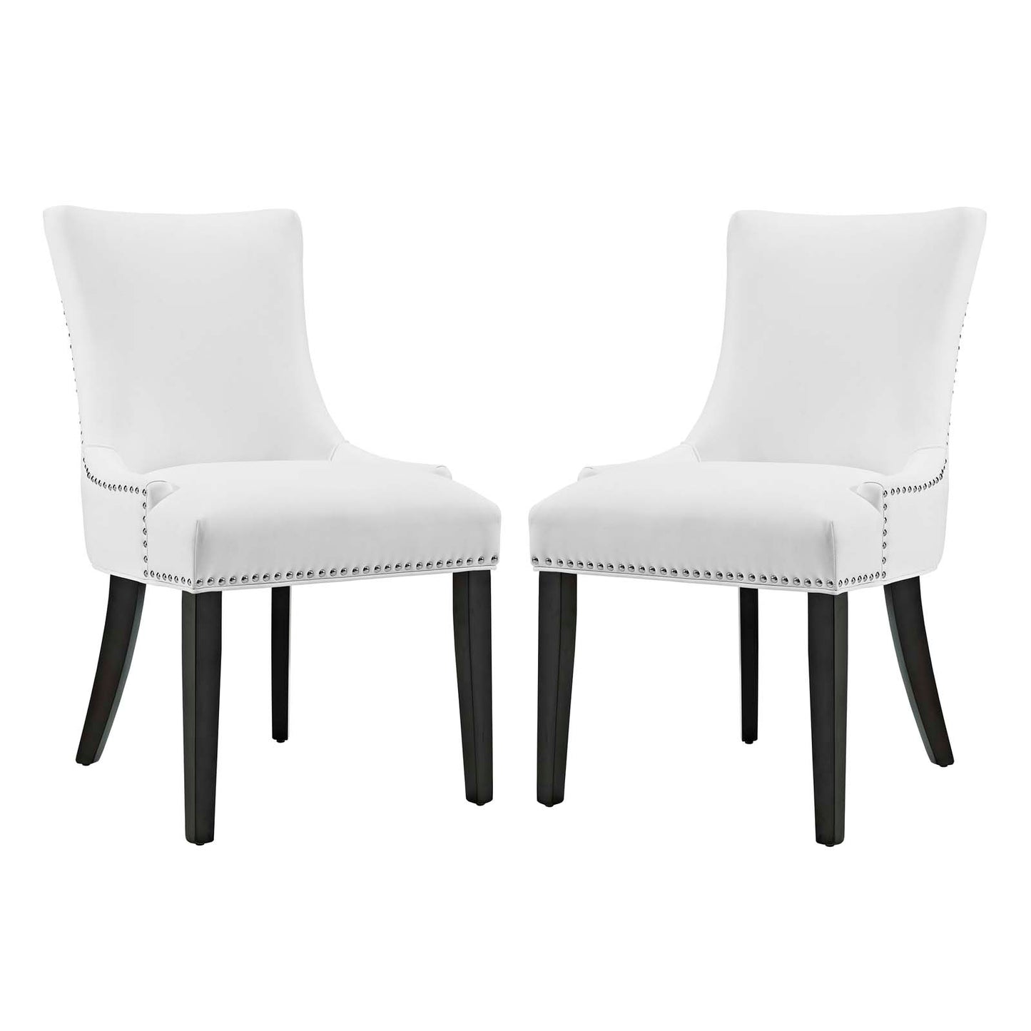 Marquis Dining Chair Faux and Vegan Leather Set of 2 or 4