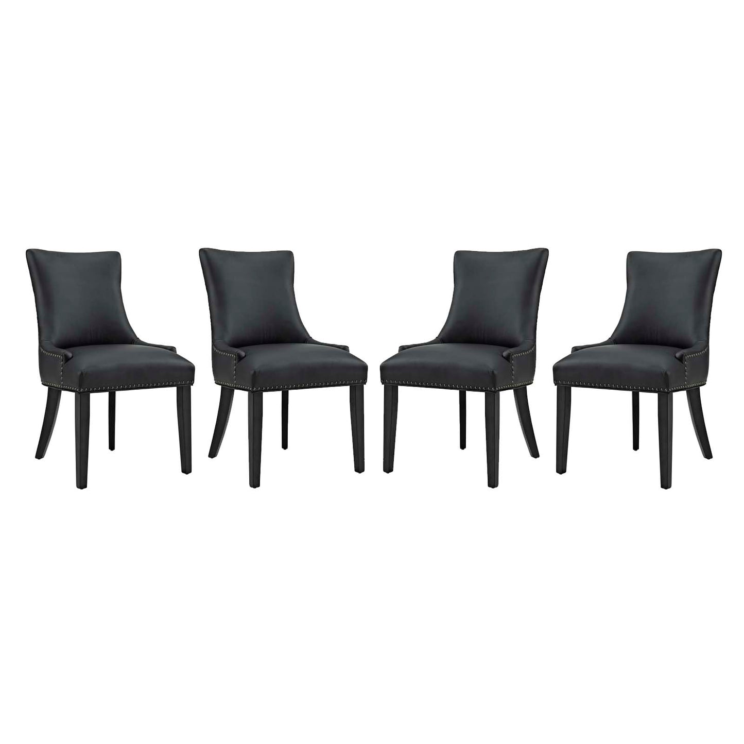 Marquis Dining Chair Faux and Vegan Leather Set of 2 or 4